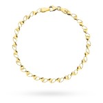 Gold bracelet decorated with hearts