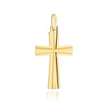 Krzyżyk złoty zdobiony diamentowaniem