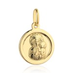 Medalik Matka Boska Częstochowska złote kółko pr. 585