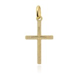 Złoty krzyżyk zdobiony mały pr. 585