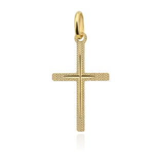 Złoty krzyżyk zdobiony mały pr. 585