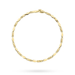 Bransoletka złota zdobiona diamentowaniem