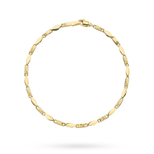 Bransoletka złota zdobiona diamentowaniem