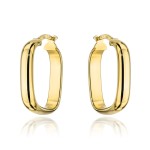 Kolczyki złote kwadraty na angielskim zapięciu