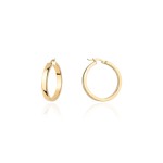 Kolczyki złote koła szerokie na angielskim zapięciu 1,8cm