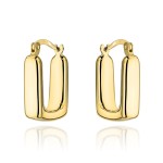 Kolczyki złote prostokątne