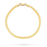 Bransoletka złota taśma - 3 mm