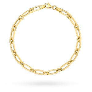 Bransoletka złota długie ogniwa i kółka