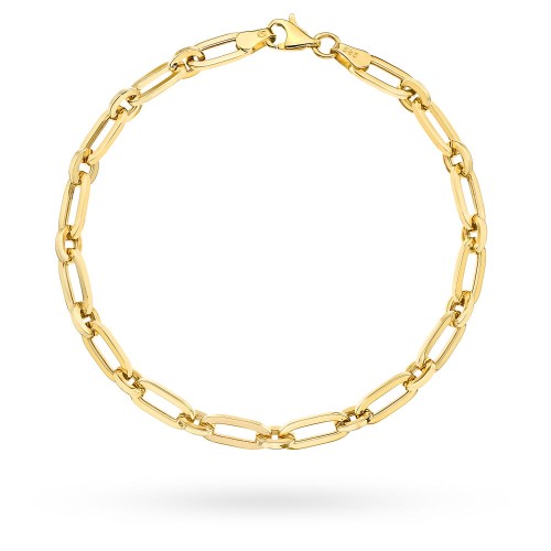 Bransoletka złota długie ogniwa i kółka