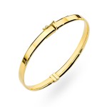 Bransoletka złota sztywna gładka szeroka