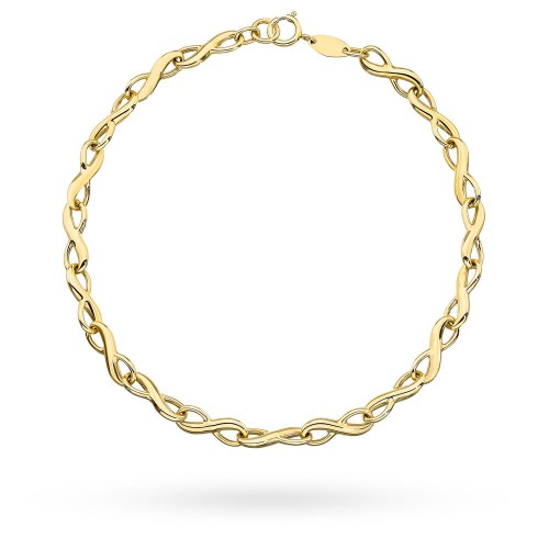 Bransoletka złota znaki nieskończoności