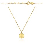 Naszyjnik złoty diamentowane kółeczko