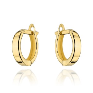 Kolczyki złote gładkie kółeczka