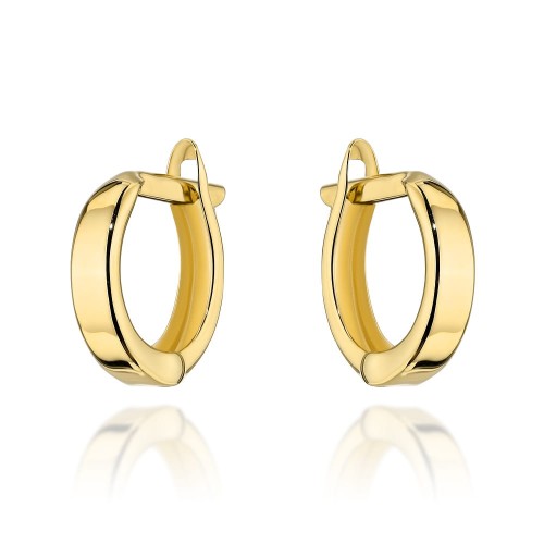 Kolczyki złote gładkie kółeczka