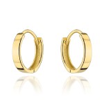 Kolczyki złote gładkie kółka na kreolu pr. 585