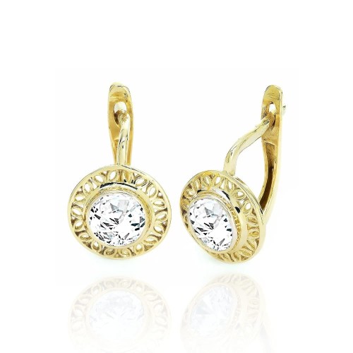 Ażurowe złote kolczyki koło pr. 333 1.815b