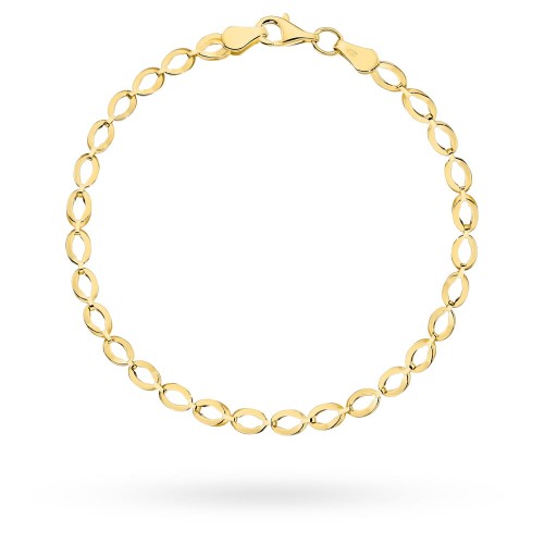 Bransoletka złota elipsy