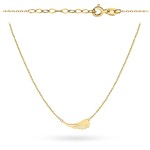 Naszyjnik złoty skrzydło super lekki pr. 585