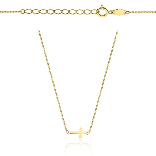 Naszyjnik złoty krzyżyk pr. 585