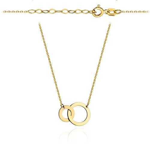 Naszyjnik złoty klanówka super lekka pr. 585