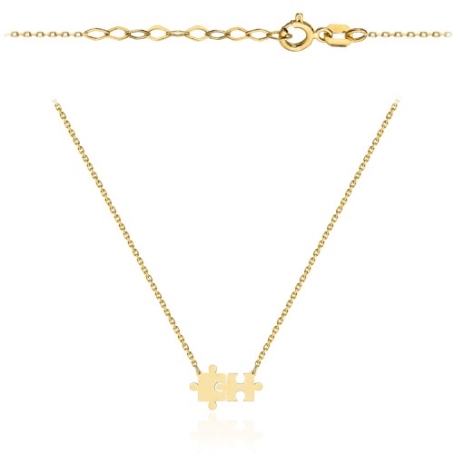 Naszyjnik złoty puzzle