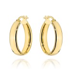 Kolczyki złote koła na angielskim zapięciu - 1,8cm