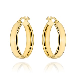 Kolczyki złote koła na angielskim zapięciu - 1,8cm