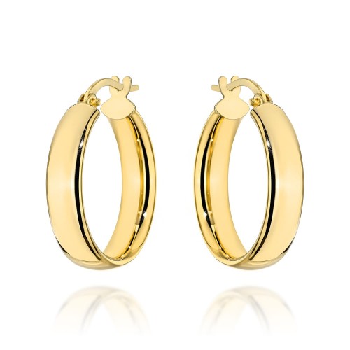 Kolczyki złote koła na angielskim zapięciu - 1,8cm