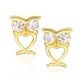 Złote kolczyki sówki pr. 333 1.1045