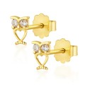Złote kolczyki sówki pr. 333 1.1045