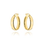 Kolczyki złote koła na angielskim zapięciu - 1,3cm