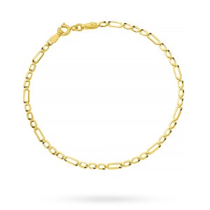 Bransoletka złota w stylu figaro