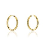 Kolczyki złote kółka - 2cm super lekkie