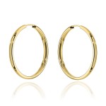 Kolczyki złote kółka - 3cm super lekkie