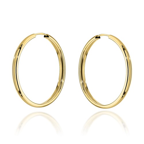 Kolczyki złote kółka - 3cm super lekkie