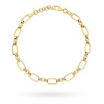 Bransoletka złota ogniwa i kółeczka