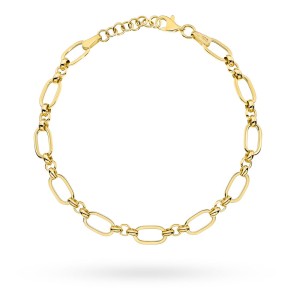 Bransoletka złota ogniwa i kółeczka