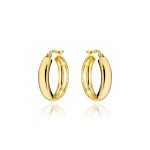 Kolczyki złote koła na angielskim zapięciu - 1,8 cm