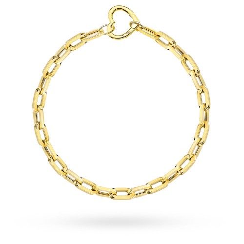 Bransoletka złota ogniwa i serce