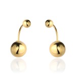 Kolczyki złote dioro z gładkimi kulkami