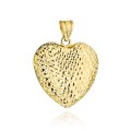 Zawieszka złota serce zdobione diamentowaniem