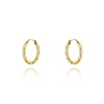 Kolczyki koła diamentowane super lekkie 1,2cm