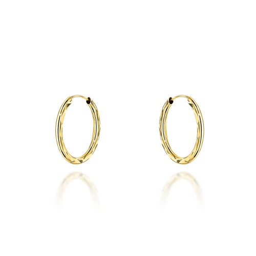 Kolczyki koła diamentowane super lekkie 1,5cm