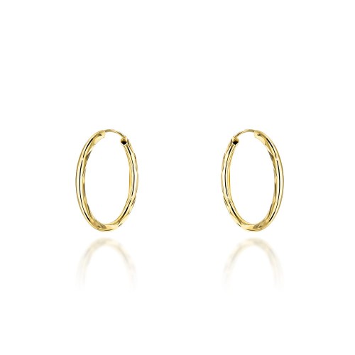 Kolczyki koła diamentowane super lekkie 1,8cm