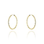 Kolczyki koła diamentowane super lekkie 2,5cm