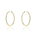 Kolczyki koła diamentowane super lekkie 3cm