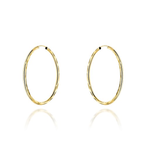 Kolczyki koła diamentowane super lekkie 3cm