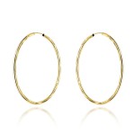 Kolczyki koła diamentowane super lekkie 4cm