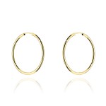 Kolczyki koła super lekkie pr. 585 - 3cm