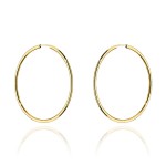 Kolczyki koła super lekkie pr. 585 - 4cm